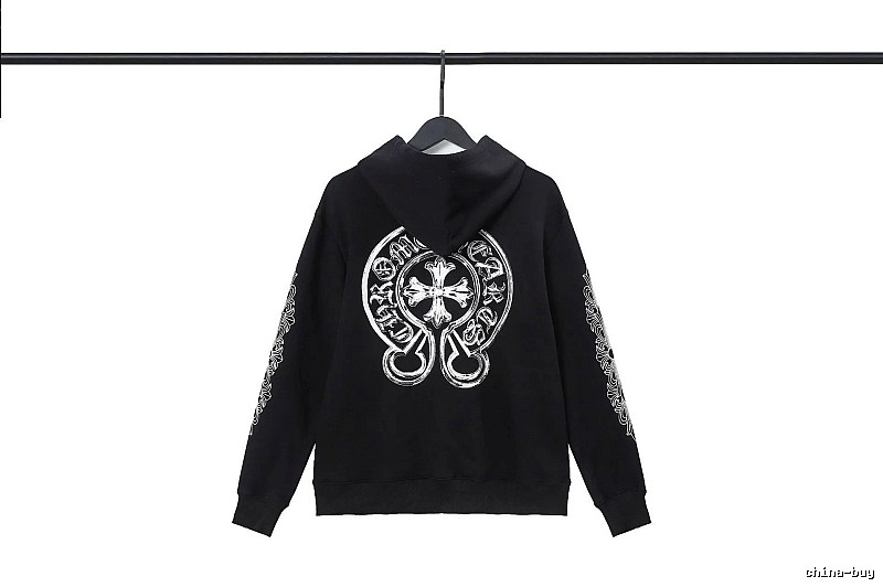 Chrome Hearts 2089-53 Black Cross Graphic Hoodie Minimal Look