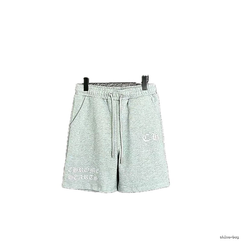 Chrome Hearts casual light gray shorts