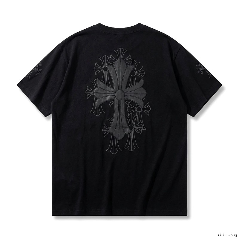 Chrome Hearts cross dark style short-sleeve shirt