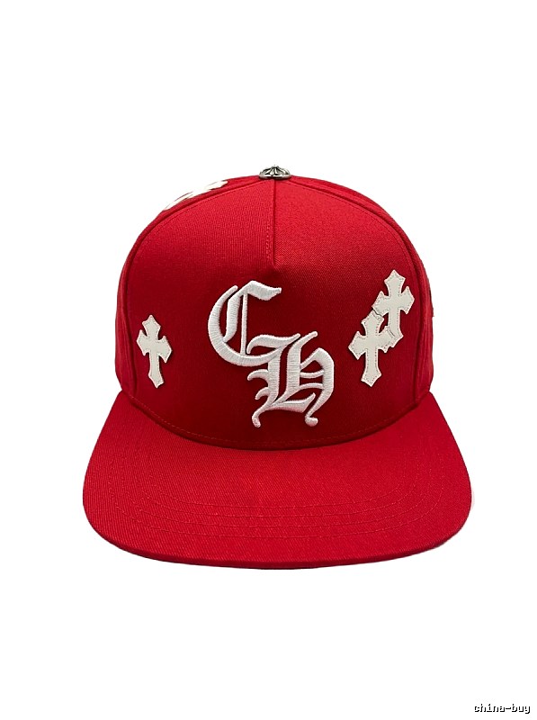 Chrome Hearts Cross Trendy Brand Red Hat
