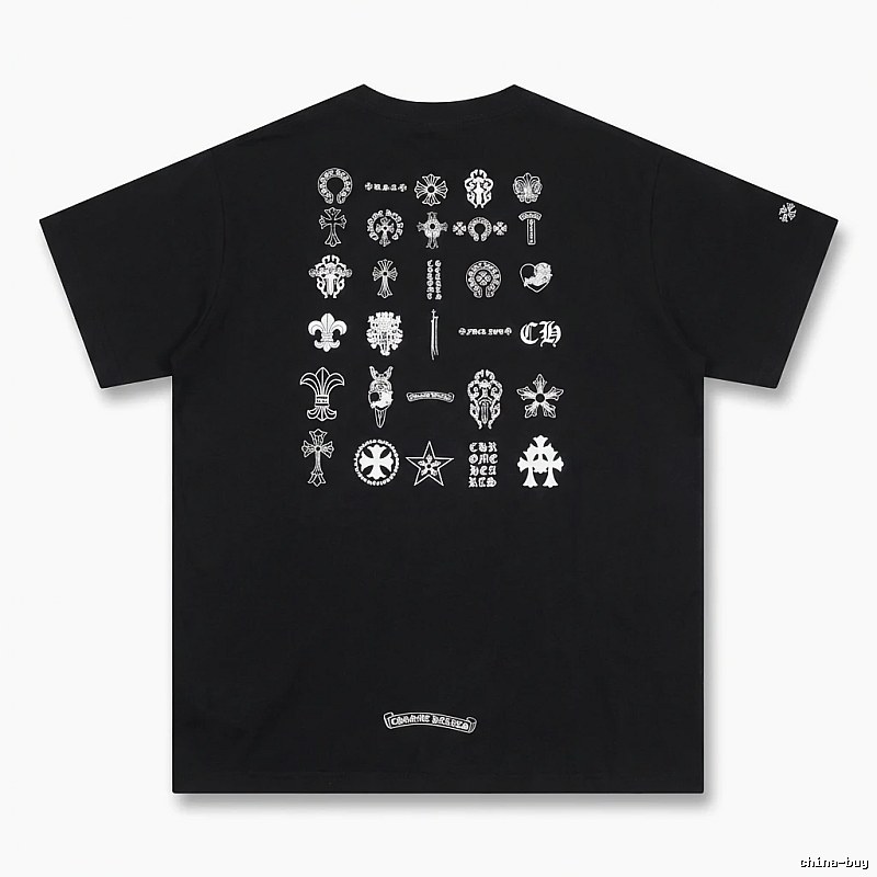 Chrome Hearts dark style black T-shirt