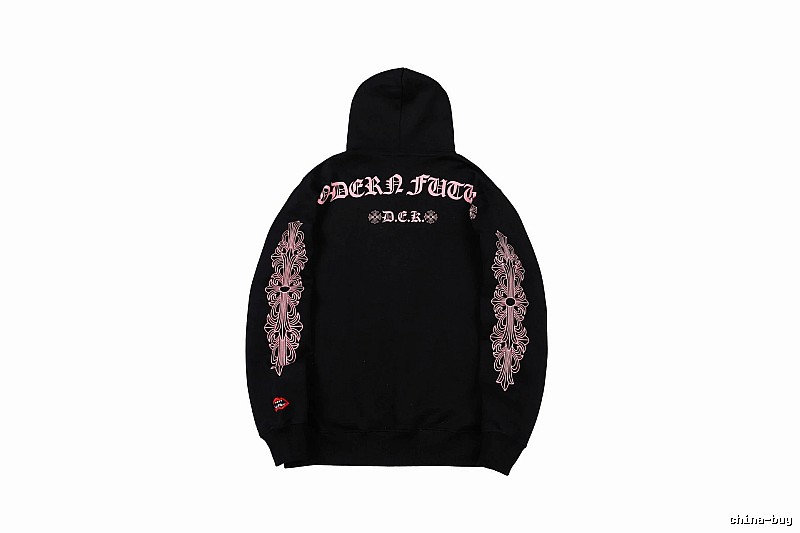 Chrome Hearts Gift Ready Cross graphic hoodie Black Blue Cross with Standout Detail