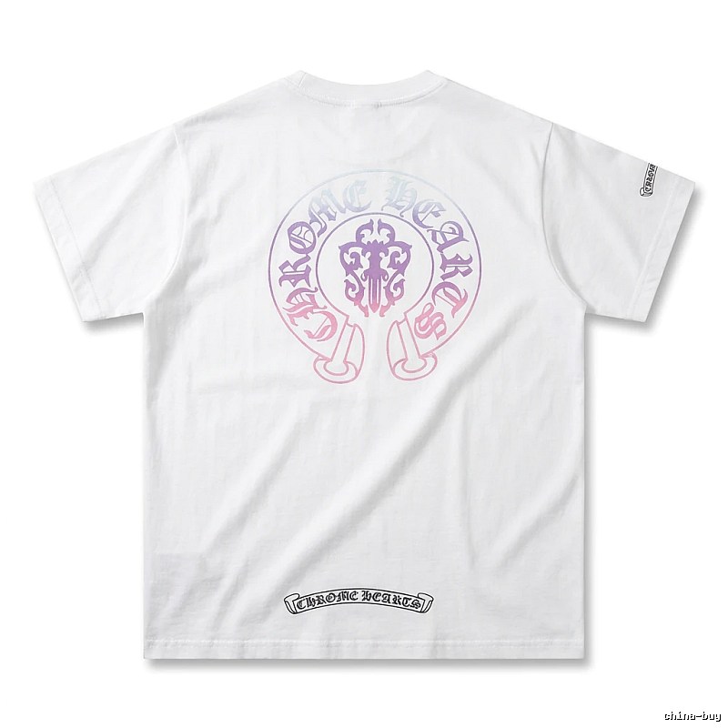 Chrome Hearts Gradient Retro White T-shirt