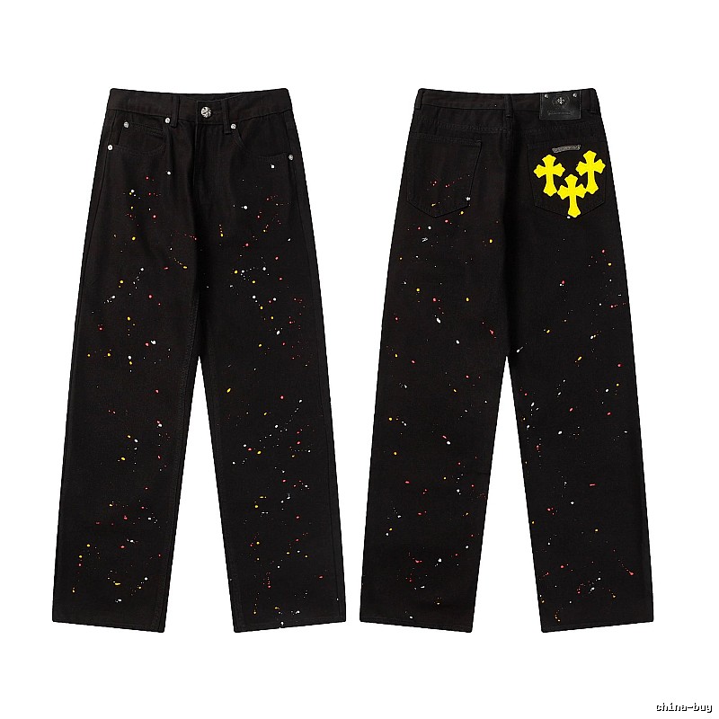 Chrome Hearts Resort Graphic jeans Light Denim Jeans with Premium Look
