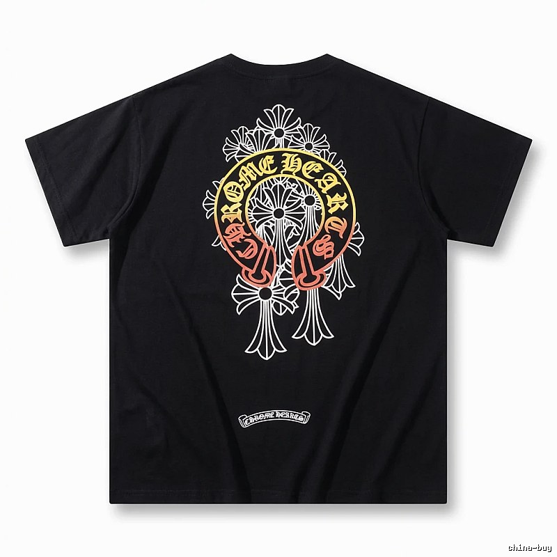 Chrome Hearts Retro Style Black T-shirt