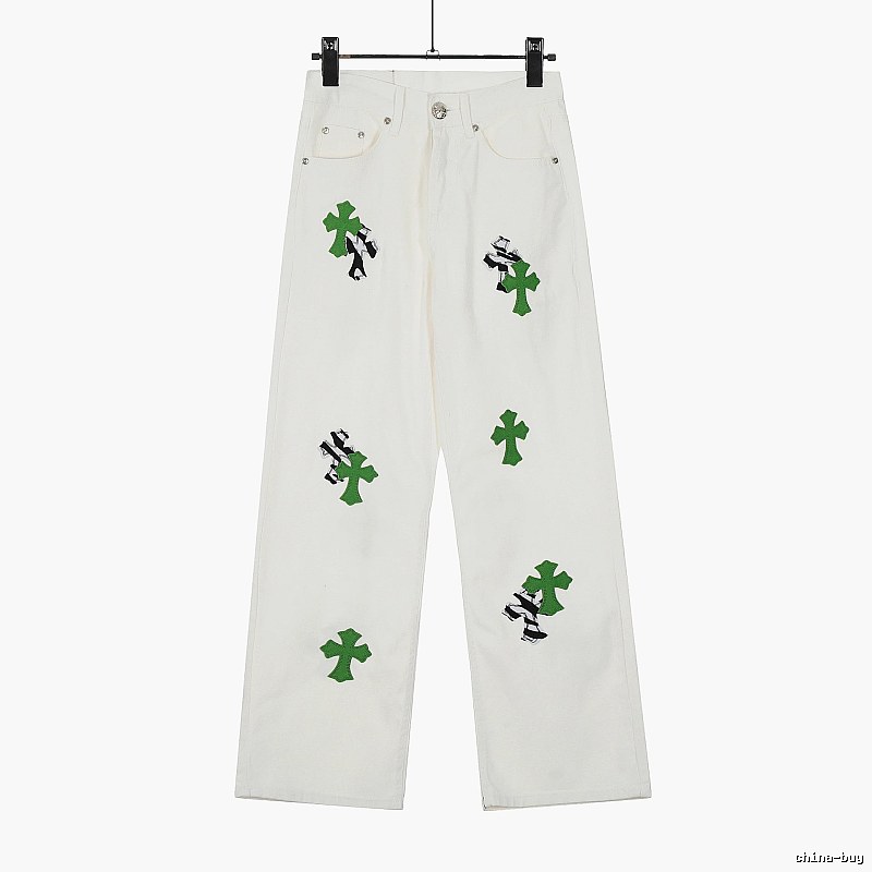 Chrome Hearts Travel Graphic jeans Light Denim Jeans with Modern Look