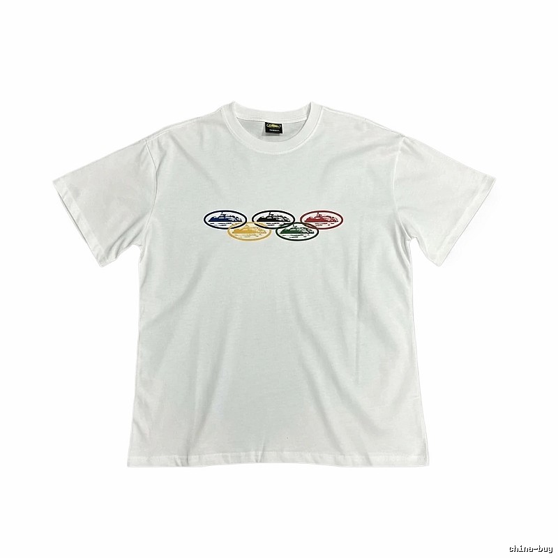 Corteiz Colorful Pattern Casual White T-shirt