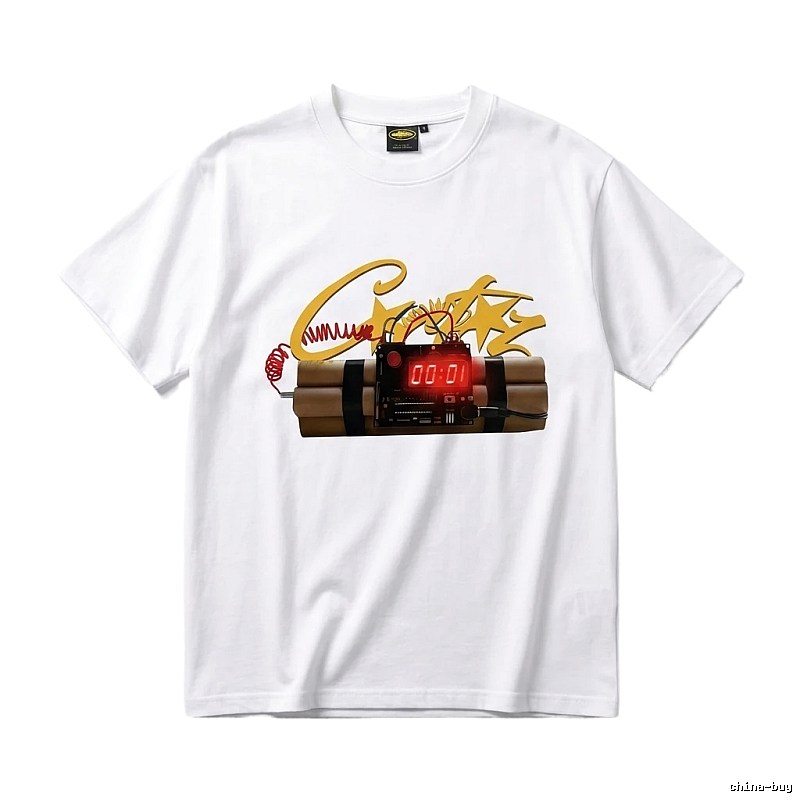 Corteiz Explosive Countdown Tide White T-shirt