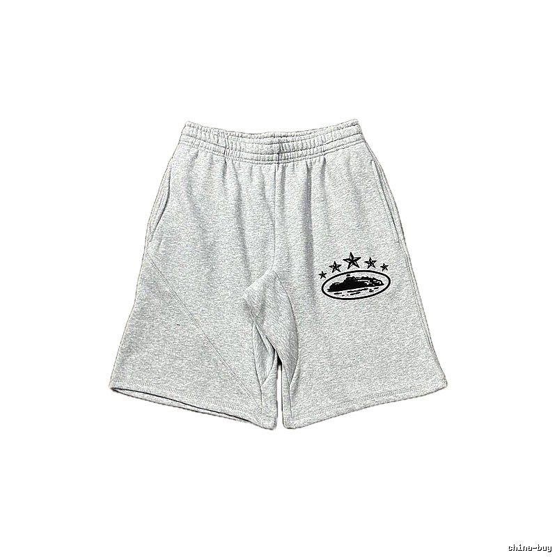 Corteiz minimalist light gray shorts