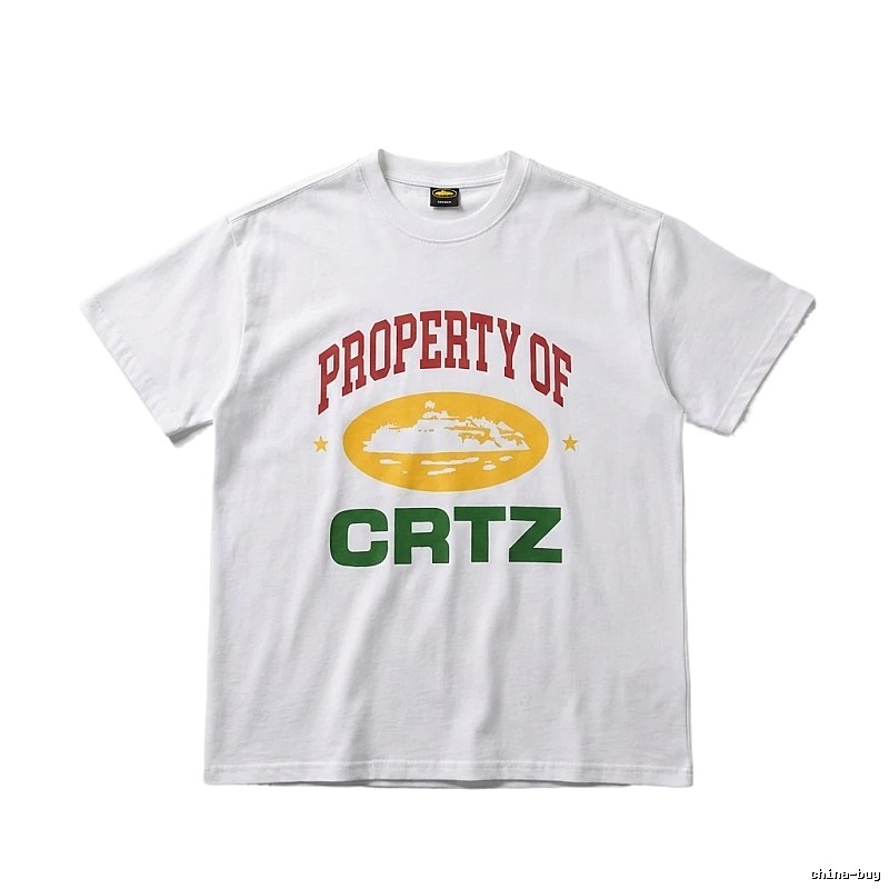 Corteiz PROPERTY Series Trendy and Cool White T-shirts