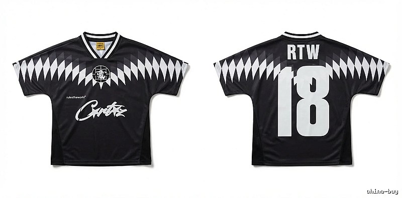 Corteiz RTW Series Black and White Wind Top