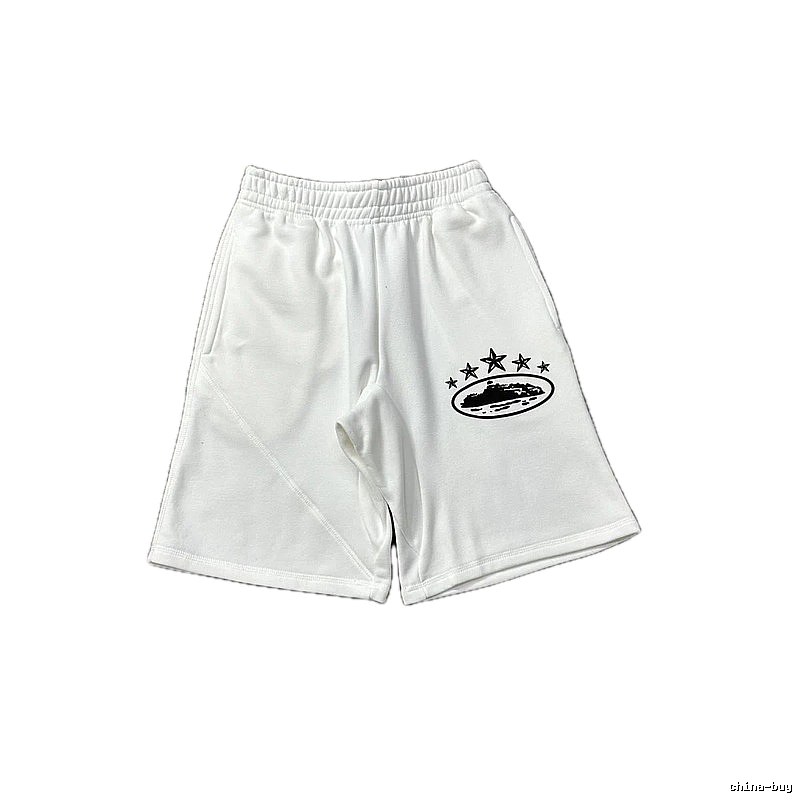Corteiz star - printed white shorts