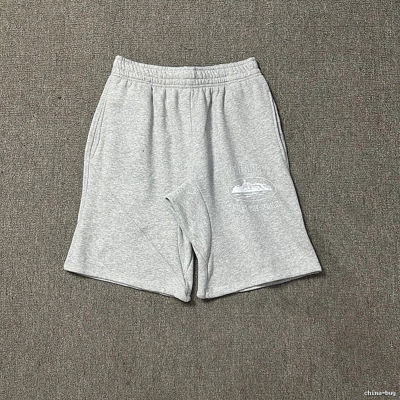 Corteiz vintage-style grey shorts
