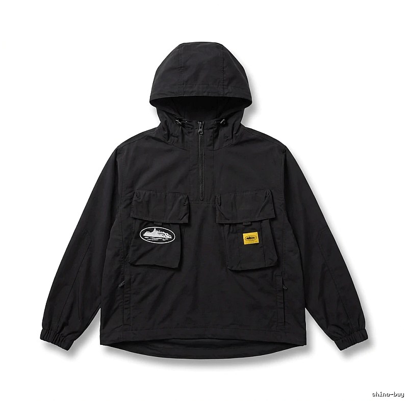 Corteiz Workwear Style Black Jacket