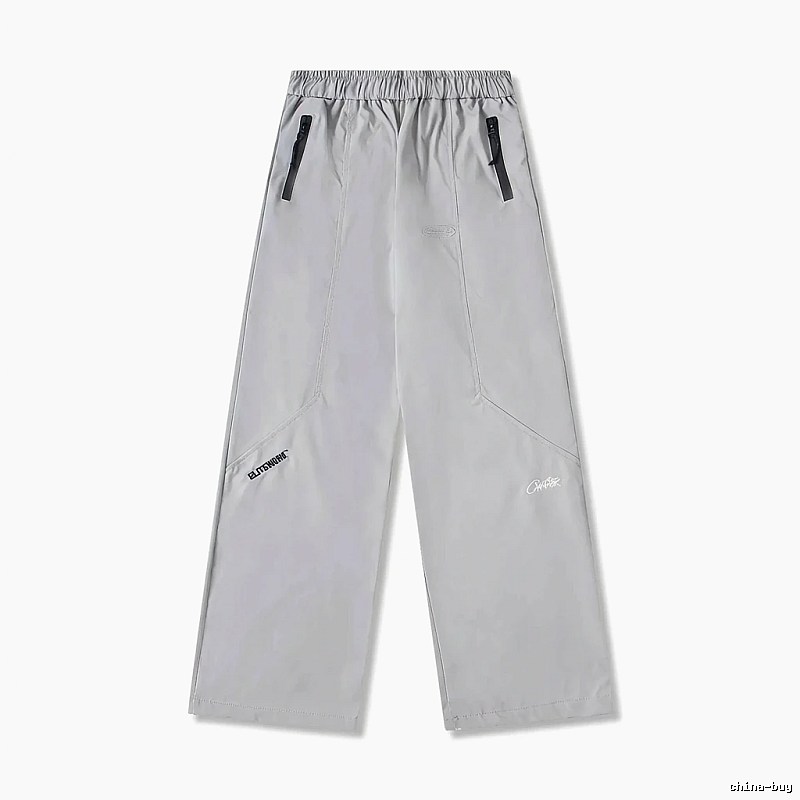 Corteiz Workwear Style Light Grey Trousers