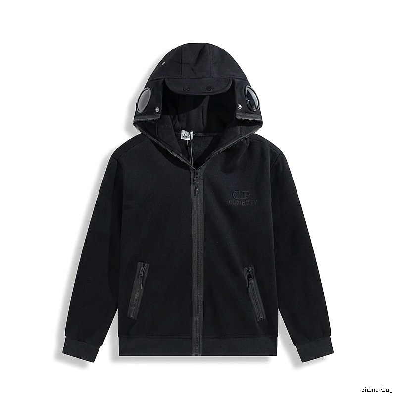 C.P. Functional Style Black Hoodie