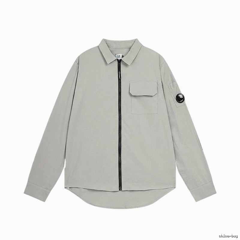 C.P. Grey Workwear-style Shirt