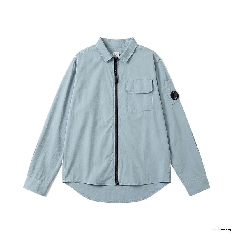 C.P. Series Simple Style Light Blue Shirt
