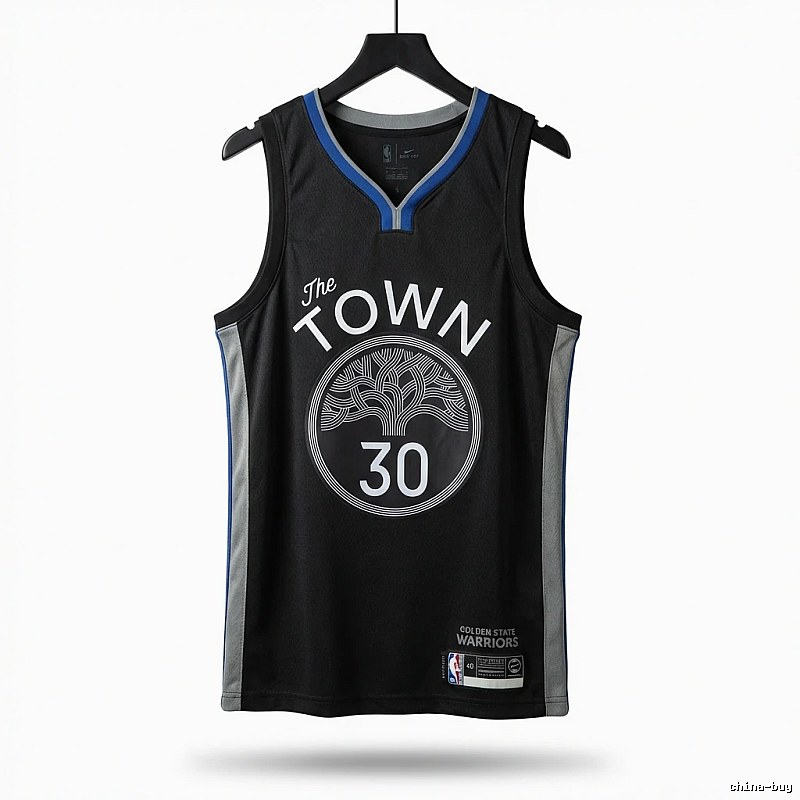 Curry's No. 30 black basketball jersey.