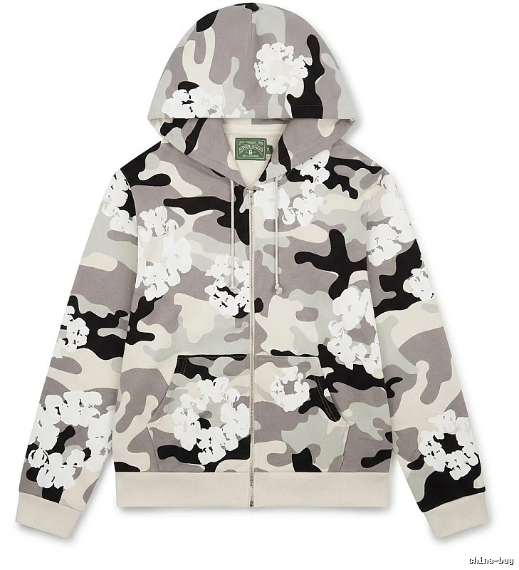 DENIM TEARS Camouflage Print Hoodie