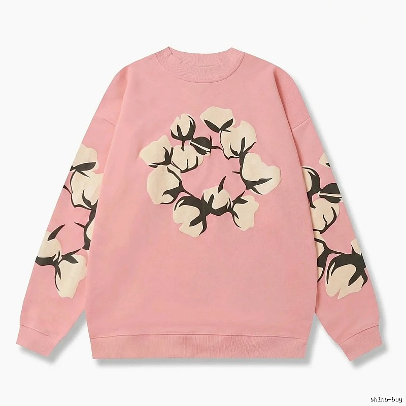 DENIM TEARS Pink Floral Sweatshirt