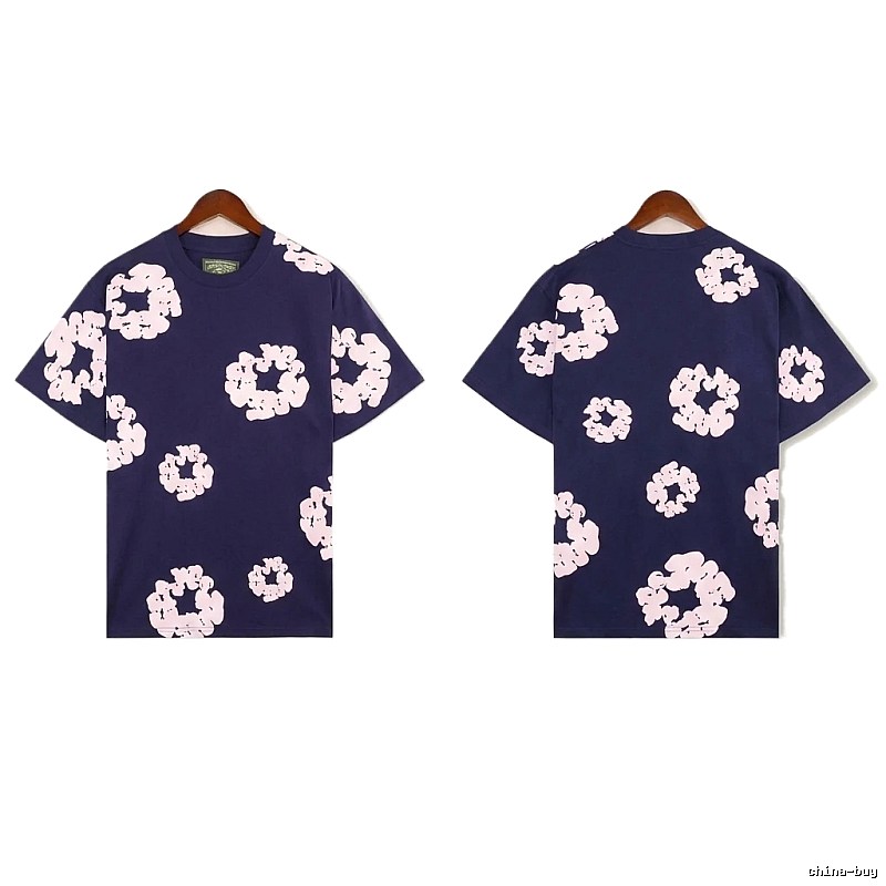 DENIM TEARS Printed Retro Style T-shirt