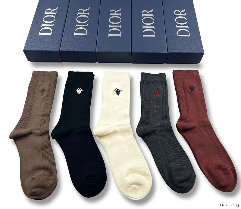 Dior embroidered fashion socks