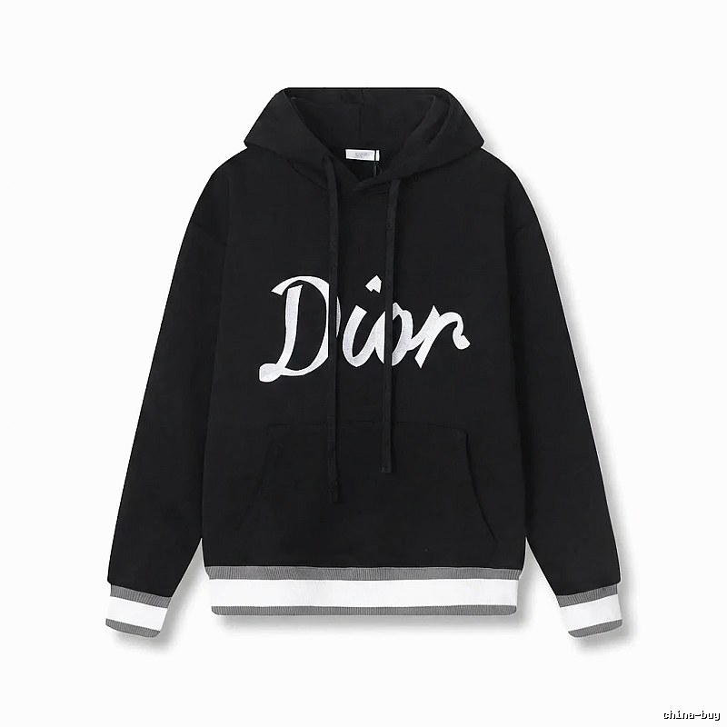 Dior letter-style black sweatshirt