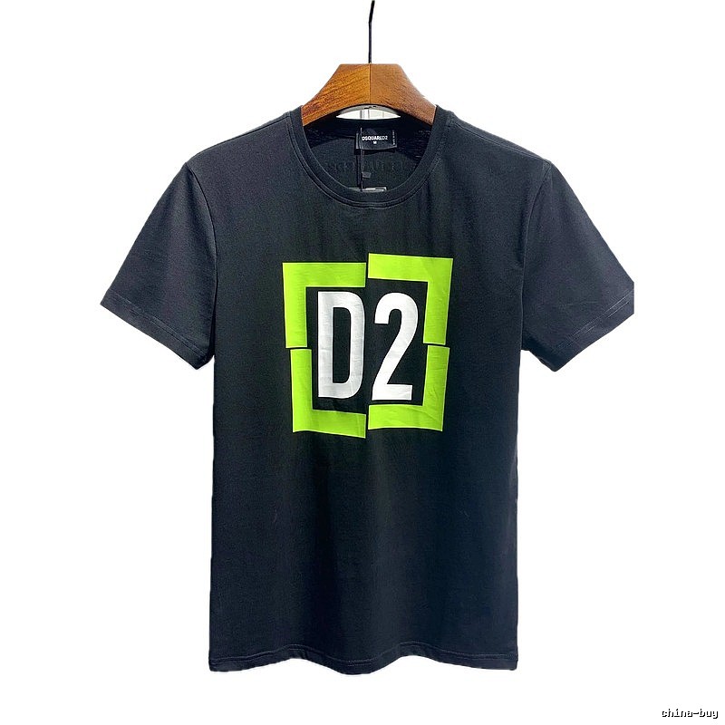 DSQ D2 Printed Street Style Black T-Shirt