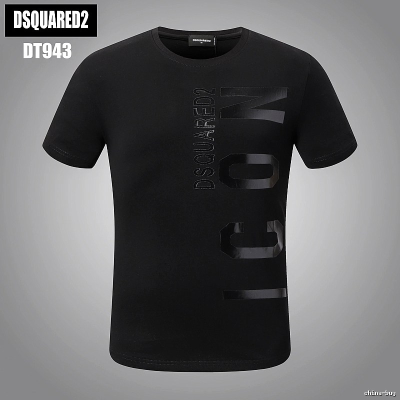 DSQUARED2 ICON Streetwear Black Short-sleeve T-shirt