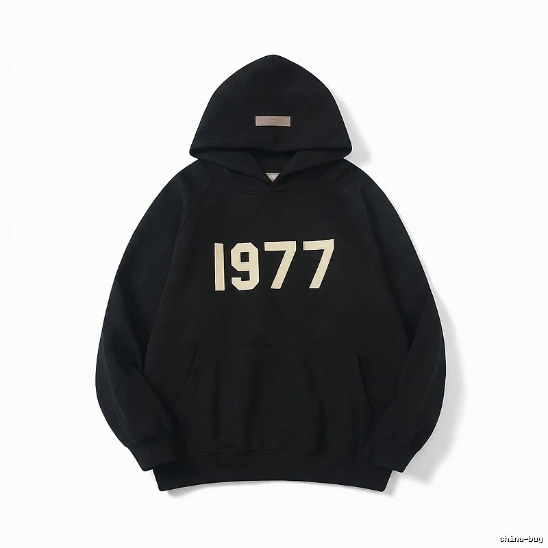 ESSENTIALS 1977 Series Black Sweatshirt