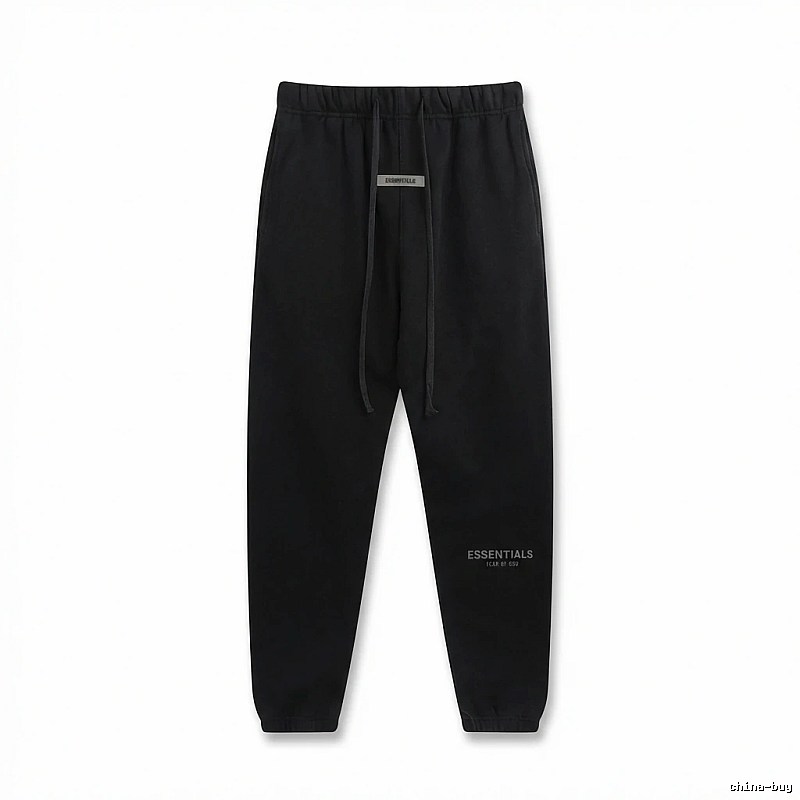 ESSENTIALS Basic Black Sweatpants