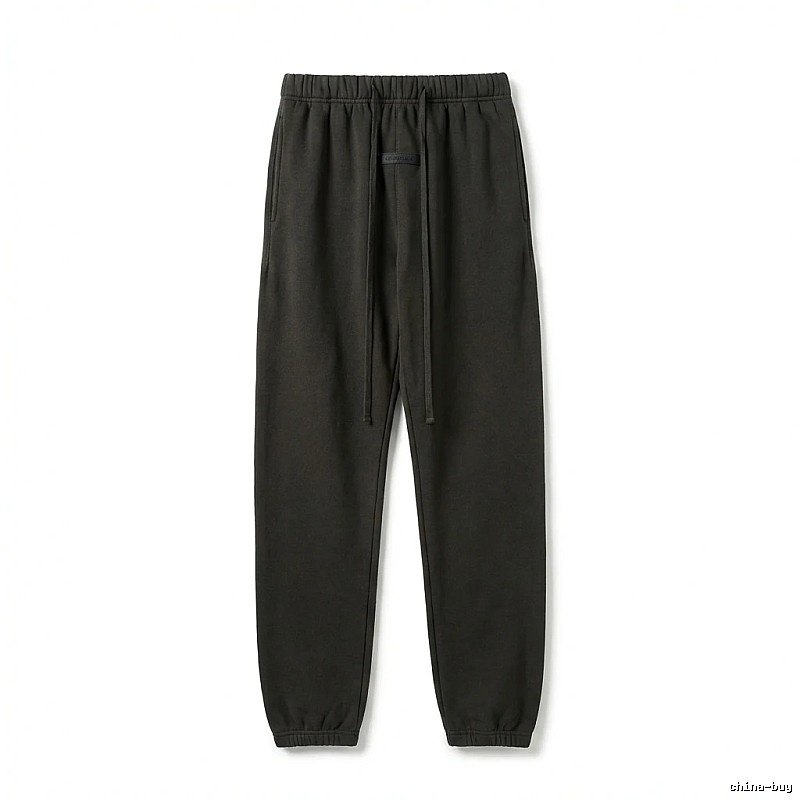 ESSENTIALS Basic Casual Black Pants