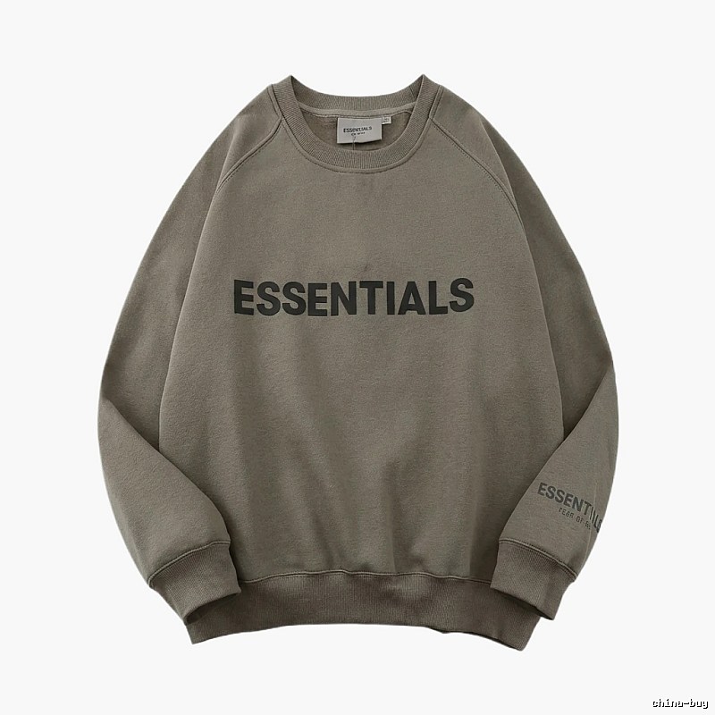 ESSENTIALS Basic Gray Sweatshirt