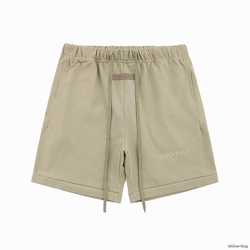 ESSENTIALS Basic Khaki Shorts