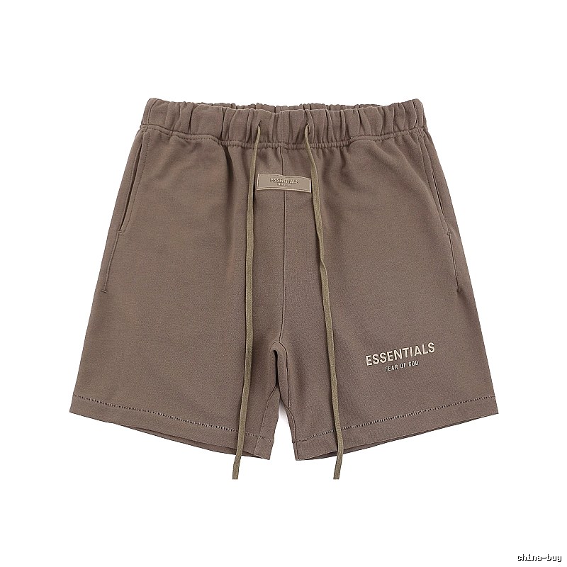 ESSENTIALS Basic Khaki Shorts