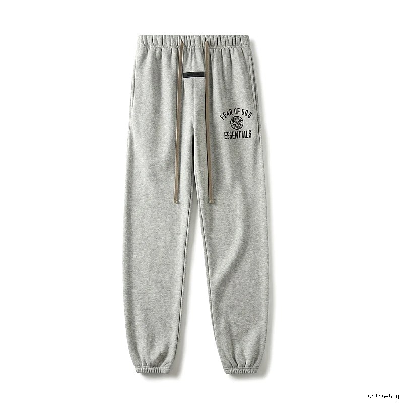 ESSENTIALS minimalist light gray sweatpants