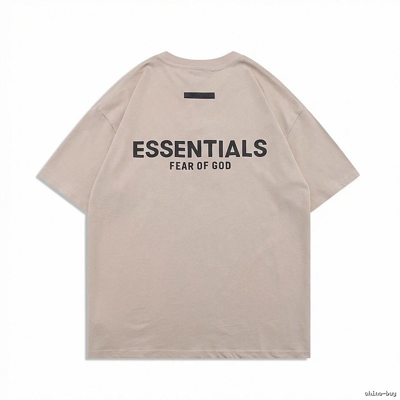 ESSENTIALS minimalist style beige T-shirt