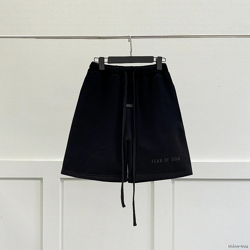 ESSENTIALS minimalist style black shorts