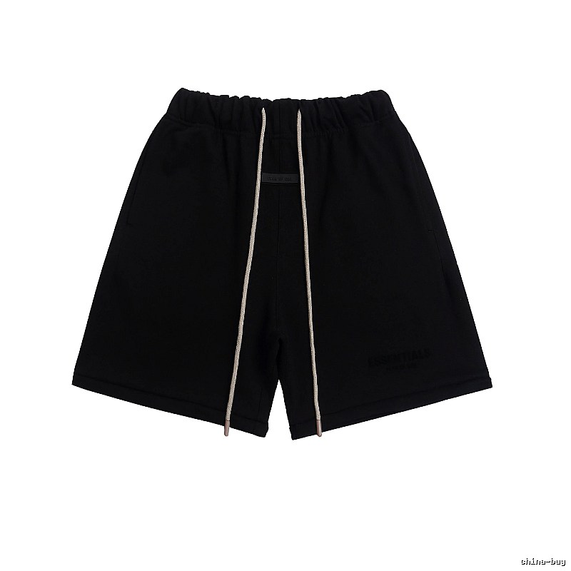 ESSENTIALS minimalist style black shorts