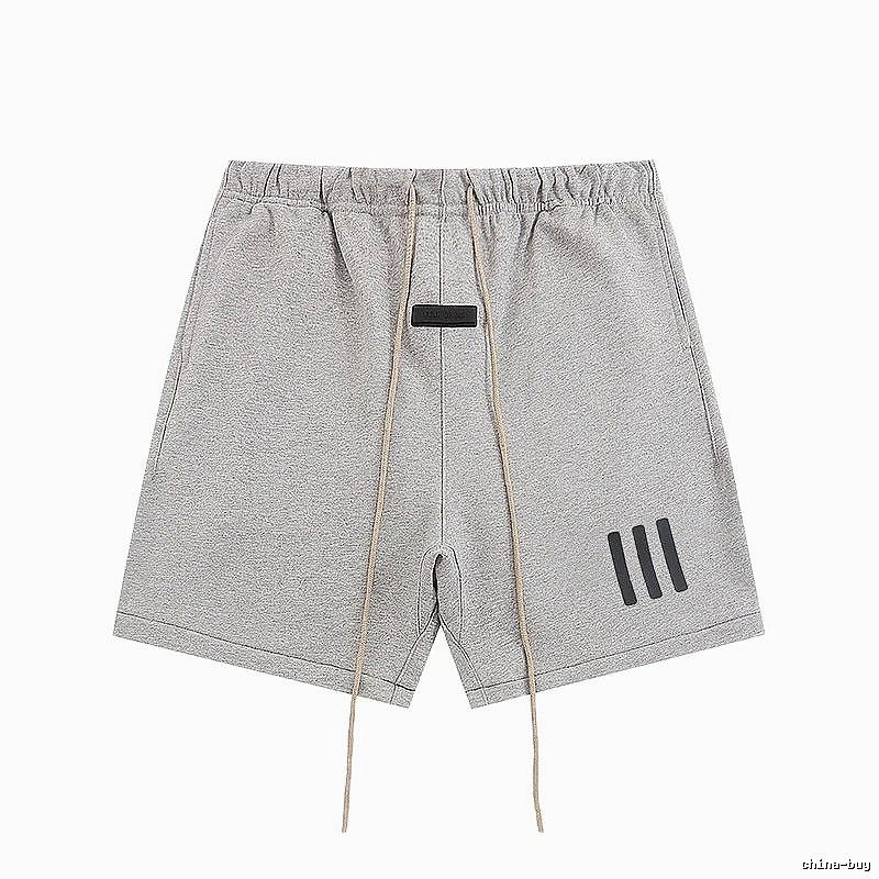 ESSENTIALS minimalist style grey shorts