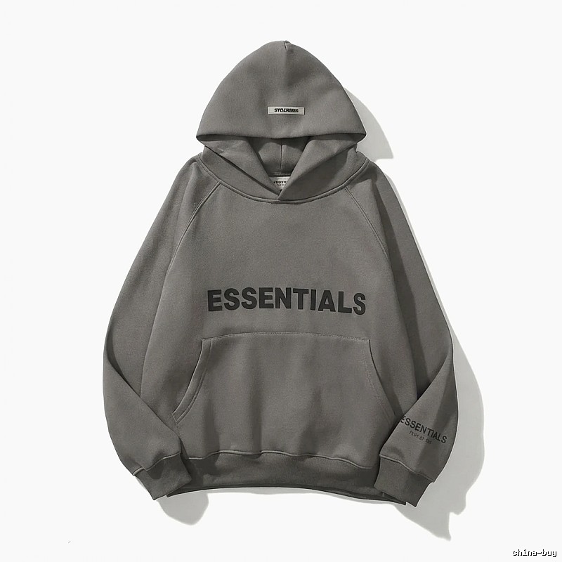 ESSENTIALS minimalist style grey sweatshirt