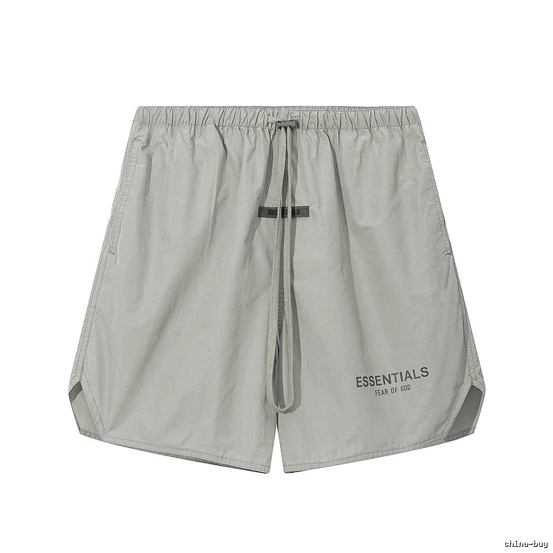 ESSENTIALS minimalist style light gray shorts