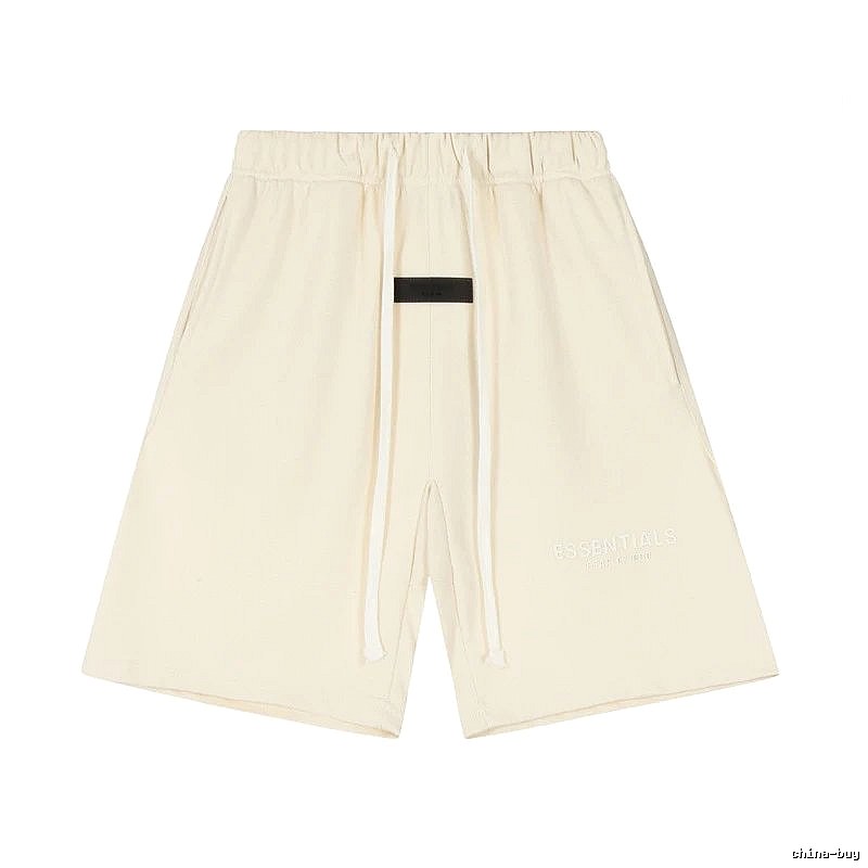 ESSENTIALS minimalist style off-white shorts