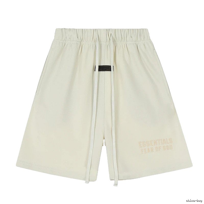 ESSENTIALS minimalist style off-white shorts