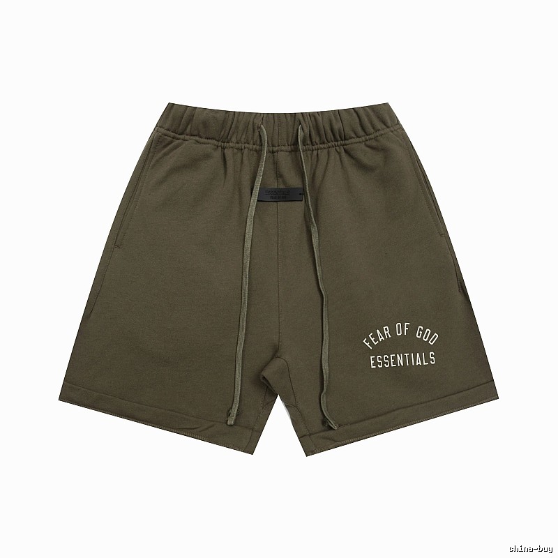 ESSENTIALS trendy brand army green shorts