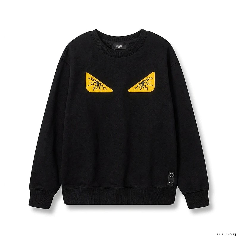 Fendi Monster Trendy Cool Black Sweatshirt