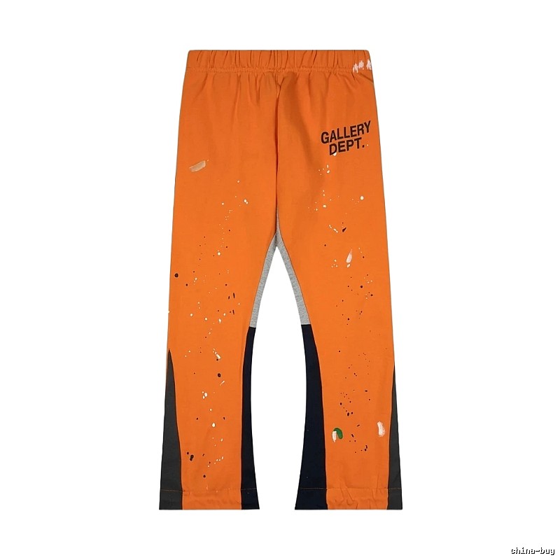 Gallery Dept. Art Graffiti Style Orange Pants