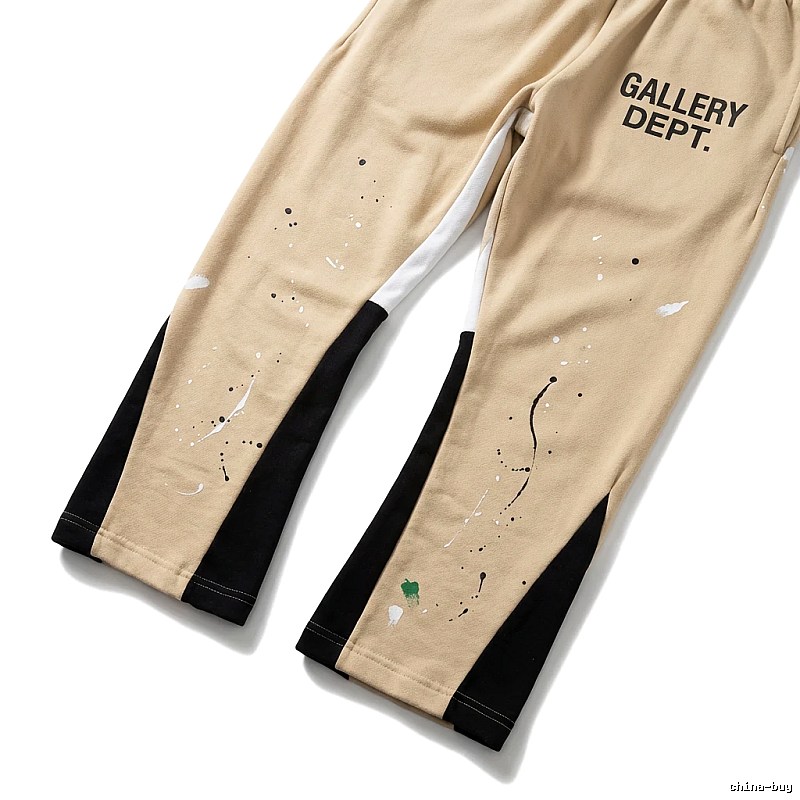 Gallery Dept. Graffiti Style Beige Sweatpants