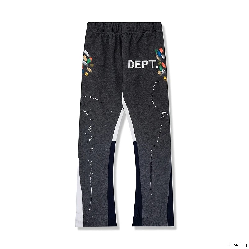 Gallery Dept Graffiti-style Black and Grey Pants